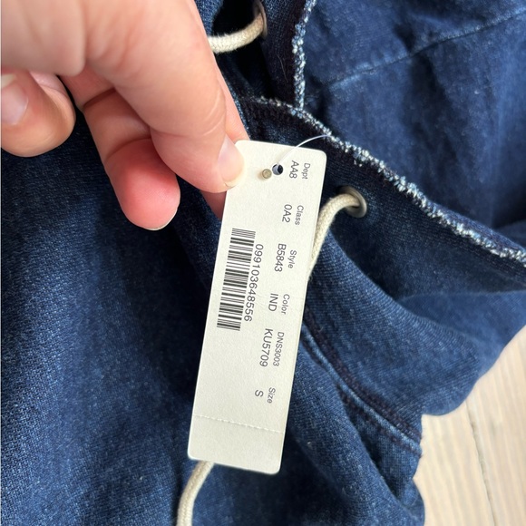 JCREW blue denim Hoodie - Picture 4 of 5